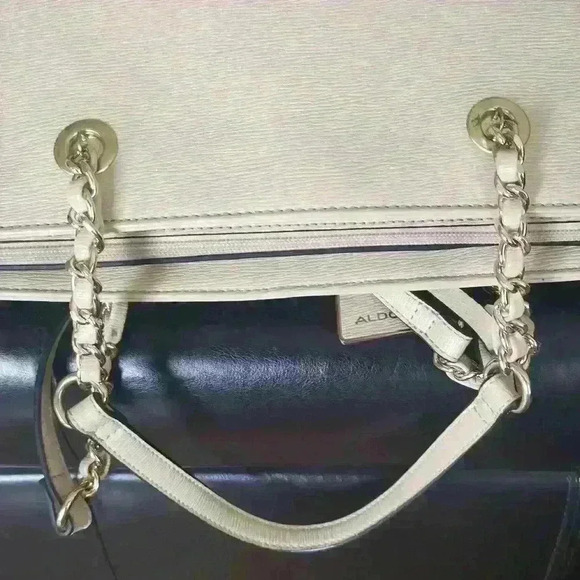 Aldo Tote Chain Bag Bone Color - Picture 7 of 13